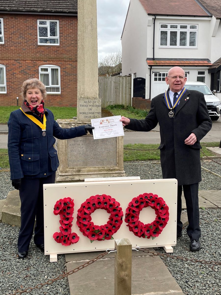 President Of Hillmorton British Legion Honoured On Centenary Of Local War Memorial The Rugby Observer