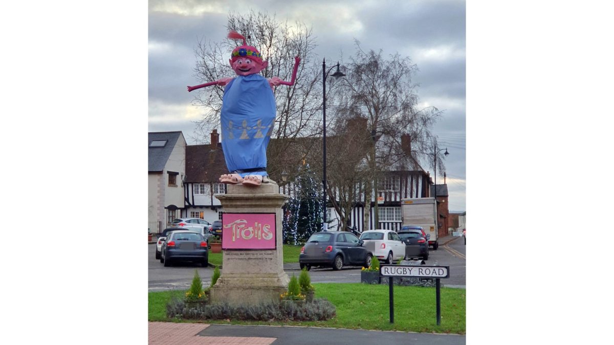 Dunchurch all set for a troll-y jolly Christmas as this year's statue fancy dress unveiled 