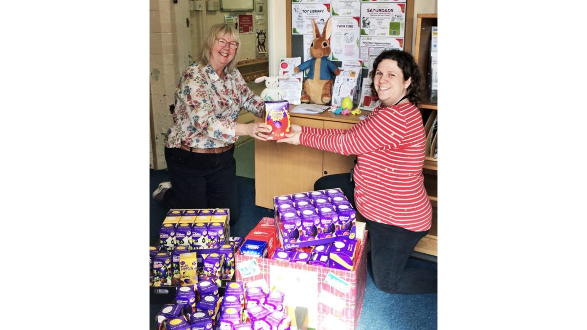 Sweet donation helps Children and Family Centres spread Easter goodwill 